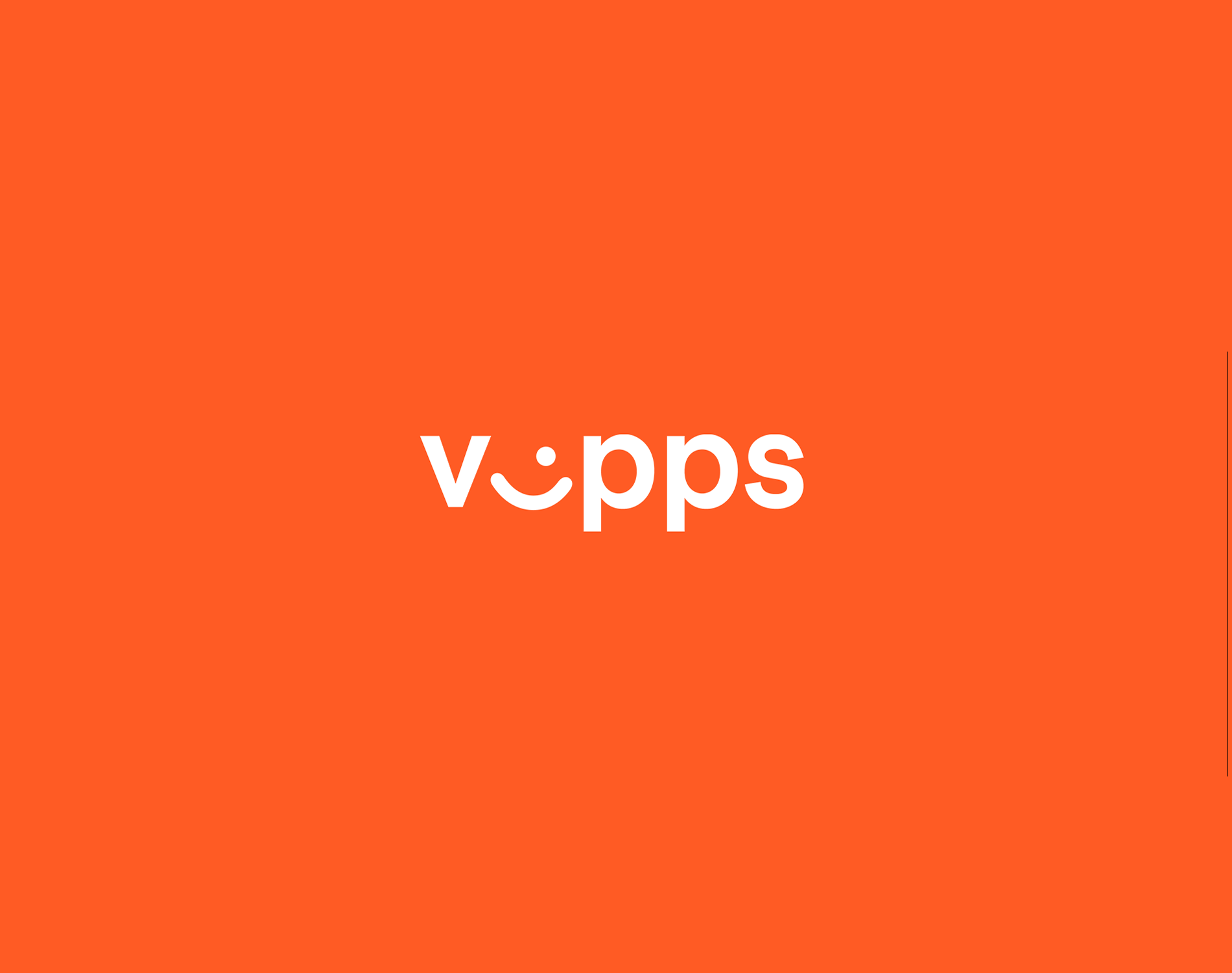 Vipps logo med oransje bakgrunn